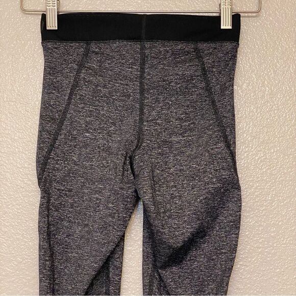 Nike Pro Hypercool mesh leggings heathered grey black full length XS - Picture 6 of 10